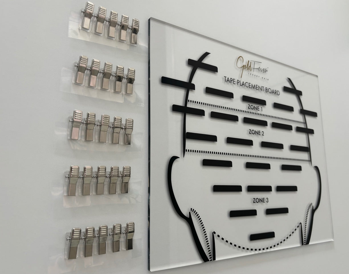 Tape Placement Board Gold Fever Hair IE